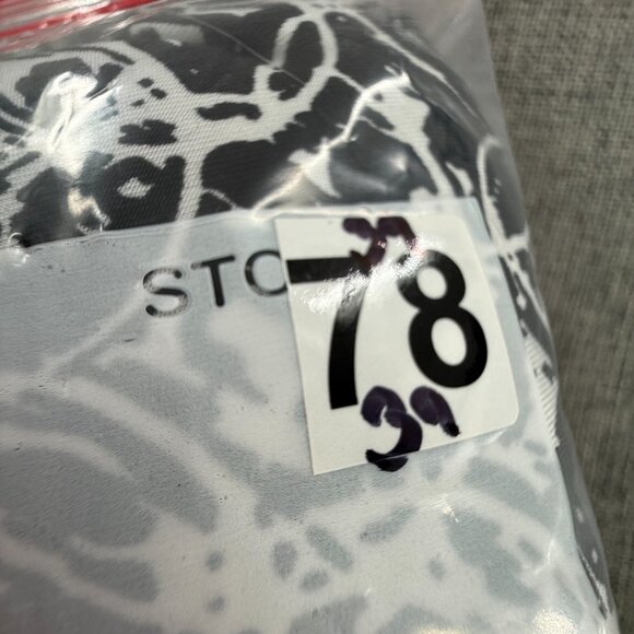 Lilly Lou Dress Black‎ & White V-Neck Cap Sleeves Petite Medium Stretchy Relaxed - Picture 11 of 11